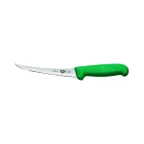 image of Victorinox 5.6604.15 Boning Knife – 6" Curved Blade, Stainless Steel, Green Fibrox Pro Handle, NSF