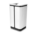image of Forbes Industries 5969 Hostess Podium Lectern, 26"W x 23"D x 47"H, Slate Laminate Cabinet, Tilt‑Roll Wheels