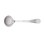 image of Libbey 002 090 Tureen Ladle, 1-1/4 oz, 8" Length, 18/8 Stainless Steel, Windsor Style - 1/Case
