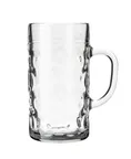 image of Libbey 1009290 Oktoberfest Stein Mug, 33.8‑41 oz Clear Glass, 6½" H x 3‑1⁄8" T, 6/Case
