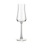 image of Libbey 1009305 Virtuoso Flute Glass, 8 oz, Stem Base, Tempered Glass, HD2 Rim & Foot, Made in USA - 12/Case