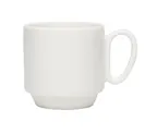 image of Libbey 109713 Ares Stacking Mug, 8 oz (3" × 3"), White Rideau Porcelain, Stackable - 36/Case