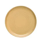image of Libbey 109755 - 8" Round Terracotta Tan Ceramic Stacking Plate, 3/4" Height, 12/Case