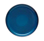 image of Libbey 109765 - 8" Round Stacking China Plate, Terracotta Blue, Ceramic, 8" Dia x 3/4" H - 12/Case