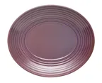 image of Libbey 109771 Oval Mauve China Platter, 12" x 10" x 1.5" Ceramic, Canyonlands Design - 12/Case