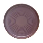 image of Libbey 109777 - 11-1/8" Round Terracotta Mauve Ceramic Stacking Plate, 1" Height, 12/Case