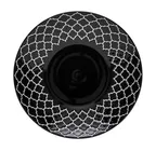 image of Libbey 109979 - 8-7/8" Deep Coupe Plate, Round, Black Combo, 1-1/2" Well, China - 12/Case
