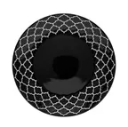 image of Libbey 109986 - 9" Black Round China Plate, 9" Diameter, China Material, Classic Design - 24/Case
