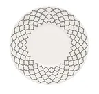 image of Libbey 109992 - 11¾" Round China Plate with Rim, White Samira, 11.75" Diameter - 12/Case