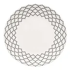 image of Libbey 109999 Samira White China Plate, 11-1/8" Round Dinnerware, Fine Porcelain, 12/Case