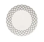 image of Libbey 110000 - 10" Round White China Dinner Plate, Samira Design, 10" Diameter, China Material - 12/Case