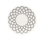 image of Libbey 110002 - 7" Round China Plate, White Samira Design, Fine Porcelain, 7" Diameter - 24/Case