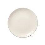image of Libbey 113156 - 9" Round Coupe Rim Plate, Cream White Porcelain Vitrified Dishwasher Safe - 24/Case