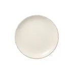 image of Libbey 113157 - 8¼" Round Plate, White Porcelain, Vitrified, Coupe Rim, Dishwasher Safe - 24/Case