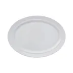 image of Reserve by Libbey 113335 Oval Platter 11.3" W x 8.25" D x 0.9" H White Porcelain Rim - 6/Case