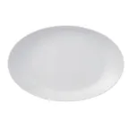 image of Reserve by Libbey 113336 - Oval Coupe Porcelain Platter 8.6" W x 5.5" D x 1.5" H White - 1/Case