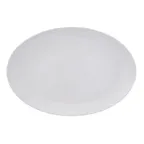 image of Reserve by Libbey 113338 - Porcelain Platter, 12.75" W x 8.75" D x 1" H, White Coupe Rim, 6/Case