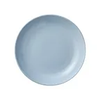 image of Libbey 113646 - 9" Low Round Porcelain Bowl, 30 oz Capacity, General Use, Mist Finish - 24/Case