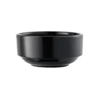image of Libbey 113666 - 6 oz Round Porcelain Nestabowl, Black Finish, General Use - 36/Case