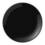 image of Libbey 113670 China Plate – 10.5" Round Coupe Rim Porcelain Black - 12/Case