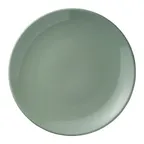 image of Libbey 113680 - 8.25" Round Coupe Rim Porcelain China Plate, Moss Finish, 8.25" Diameter - 24/Case