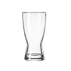 image of Libbey 1178HT Pilsner Glass, 10 oz Stemless Clear Fully Tempered Hourglass Design, - 24/Case