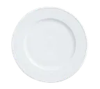 image of Libbey 1502-10270 - Round 10.75" Porcelain Plate, Bright White Empire™ World®, 10-3/4" Dia - 12/Case