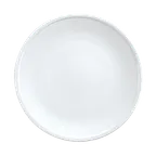 image of Libbey 1702-10300 - 6½" Round Coupe Rim Porcelain Plate, Bright White, Empire™ Collection - 36/Case