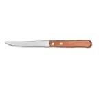 image of Libbey 200-1762 Steak Knife, 8½" Hollow Ground Blade, Stamped Wood Handle - 24/Case