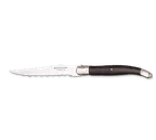 image of Libbey 201-2882 Steak Knife, 9"1/8 Pointed Tip, Black ABS Handle, Stainless Blade - 12/Case