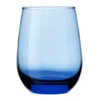 image of Libbey 231L Stemless Wine Glass, 15.25 oz Tidal Blue, Tempered Glass, Dishwasher Safe - 12/Case