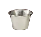image of Libbey 300 18725 Stainless Steel Ramekin Sauce Cup, 2 oz, Round, 18/8 Stainless Steel - Case