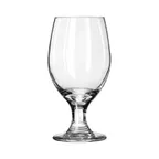 image of Libbey 3010 Goblet Glass, 14 oz Tempered Glass, Safedge® Rim, One‑Piece, 6½" H x 3‑3⁄8" D - 24/Case