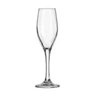 image of Libbey 3096 Flute Glass – 5.75 oz Capacity, 8½" Height, Stem Base, Partially Tempered Glass – 12/Case
