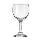 image of Libbey 3769 - 6½‑Oz Wine Glass, Tempered, Safedge® Rim, Height 5‑3/8", Base 2‑1/2" - 24/Case