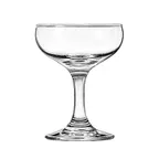 image of Libbey 3777 - Coupe Champagne Glass, 4.5 oz, Tempered Glass, Safedge® Rim, Stem Base - 36/Case