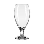 image of Libbey 3915 Beer Glass – 14.75 oz Teardrop, Tempered Glass, Safedge® Rim, Stemmed Foot - 36/Case
