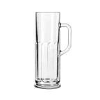 image of Libbey 5001 Frankfurt Beer Mug, 21‑Ounce Stemless Glass, Clear, 9" H x 3" T x 4‑3/8" D - 12/Case