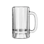 image of Libbey 5018 Beer Mug, 14 Oz Stemless Glass, Clear, 6"1/8 H x 3"1/2 D, - 12/Case