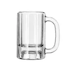image of Libbey 5019 - 10‑Oz Paneled Beer Mug, Clear Glass, Non‑Tempered, 5‑3/8" H x 4‑7/8" D, 12/Case