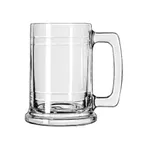 image of Libbey 5027 Maritime Beer Mug, 15 oz Clear Stemless Glass, Non‑Tempered, 5"-1/8 H x3"-1/4 W x3"-3/4 D - 12/Case