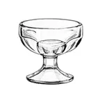 image of Libbey 5162 Sherbet Dish – 4‑1/2 oz Footed Glass Dessert Bowl, H 3‑1/8", D 3‑1/2", 4 oz - 72/Case