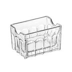 image of Libbey 5258 Sugar Packet Holder, 3½" Clear Glass Caddy, 3½" Height, 3" Width, Sold Per Case - 24/Case