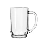 image of Libbey 5303 Clear Glass Thumbprint Beer Stein, 19.5 oz Stemless Mug, Non‑Tempered Glass, - 24/Case
