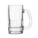 image of Libbey 5309 - Clear Handled Beer Mug, 12 oz, Stemless Glass, 5-5/8" H x 4-7/8" D, Non‑Temp, 24/Case