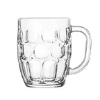 image of Libbey 5355 Dimple Stein Beer Mug, 19.25" H x 5.38" Top, 19-1/4 oz, Stemless Glass - 12/Case