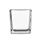 image of Libbey 5474 Votive Candle Lamp Holder, 7.5 oz Glass Cube, 3‑1/8" H x 2‑7/8" T x 2‑1/2" W - 12/Case