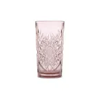 image of Libbey 5633/AB2X0F Cooler Glass – 16 oz Stemless Hobstar Blush, 6‑1/8" H x 3‑1/4" D - 12/Case