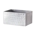 image of Libbey 6705 Sugar Packet Holder, 3.13" x 2.25" x 1.63" Stainless Steel, Sonoran Finish - 1/Case