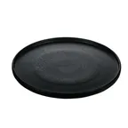 image of Playground 701122791021090 Round Plate, 10.625" Stoneware, Black, Microwave/Dishwasher Safe - 6/Case